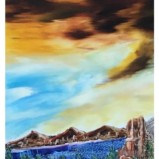 1990s Angelo Donadoni, La Direction, 1992, Oil on Wood, Framed For Sale - Image 5 of 9