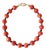 Coral and Lapis Beaded Necklace With Gold to Clasp Design by Matthew Izzo For Sale