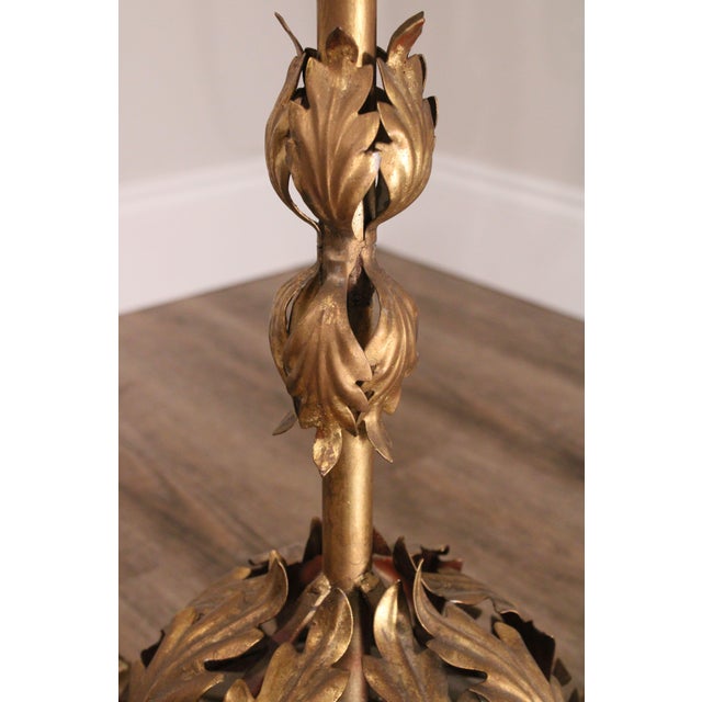 1950's Italian Gilt Metal Gold 10 Light Candelabra Floor Lamp Chairish