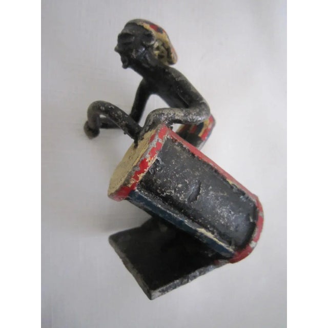 African Akan Ashanti African Metal Figures, S/3 For Sale - Image 3 of 9