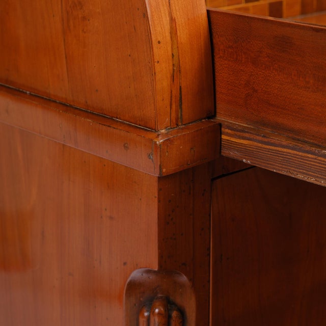 Empire Cylinder Secretary in Cherrywood, 1810 For Sale - Image 11 of 15