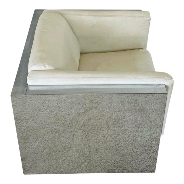 Milo Baughman for Thayer Coggin Chrome Club Chair For Sale