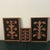 Wood Folk Art Floral Plants Carved Wood Wall Plaques - Set of 3 For Sale - Image 7 of 7