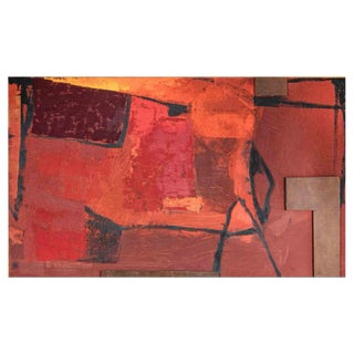 Tommaso Cascella, Iron Drops, Oil & Mixed Media on Canvas, 1991 For Sale