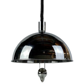 Space Age Brass Hanging Lamp by Florian Schulz, 1970s For Sale