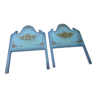 1970s Folk Art Twin Headboards - a Pair For Sale