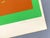 Modern Karl-Heinz Franke, Orange and Neon Green Composition, 1960s, Screen Print For Sale - Image 3 of 14