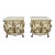 French Carved Large Bombay Serpentine Nightstands Bedside Tables a Pair For Sale