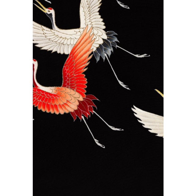 Not Yet Made - Made To Order Furisode With Flying Cranes, Vintage Art Print Reproduction, 24″ × 36″ For Sale - Image 5 of 6