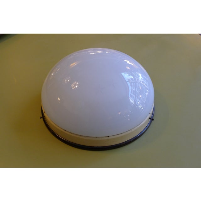 Modernist Glass & Bakelite Model 11303 Ceiling or Wall Lamp from Elektrosvit, 1950s For Sale - Image 12 of 12