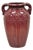 Antique r.r.p Co Roseville, Oh Red Stoneware Twin Handle 14" Red Jug Vase Vessel For Sale