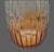 Mid-Century Modern Fluted Glass Vase Ombre Color Green at Top Amber-Orange at Base 10'' Tall For Sale - Image 3 of 8