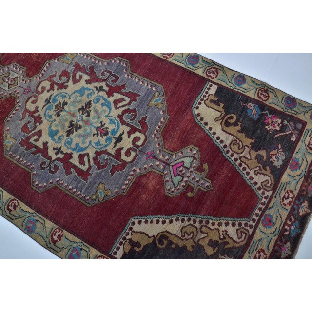 Turkish 1960s Oversize Turkish Low Pile Runner For Sale - Image 3 of 9