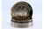 Metal Silver Pill Box with Coin Appliqués and Removable Lid For Sale - Image 7 of 10