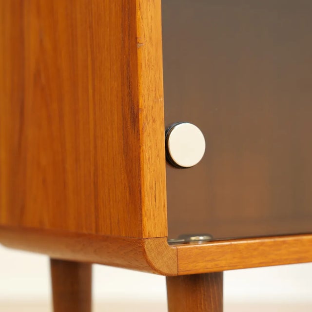 1960s Pair of Mid Century Teak Display Cabinets For Sale - Image 10 of 10