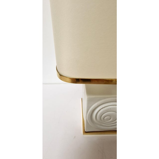 Gold Vintage Table Lamp, 1960s For Sale - Image 8 of 11