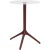 Uni burgundy table xl 105 by mowee dimensions: d50 x h105 cm material: aluminium, tempered glass weight: 9.7 kg also...