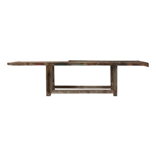 Industrial Oak Workbench with Exceptional Patina, Belgium, 1850 For Sale