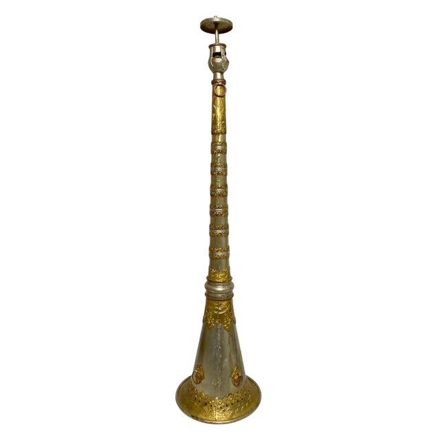 Antique Tibetan Gyaling Instrument 22.5" Rgya Gling Buddhist Ceremonial Decor For Sale - Image 9 of 17