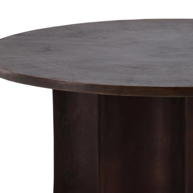 Modern Otto Bronze Round Coffee Table For Sale - Image 3 of 3