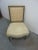 French Louis XVI Style Upholstered Slipper Chair For Sale - Image 3 of 7