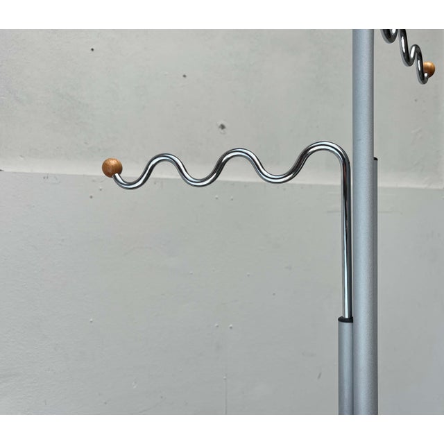 Postmodern German Gray Metal Coat Rack by Markus Börgens for D-Tec, 1980s For Sale - Image 14 of 18