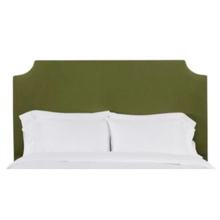 Reagan Twin Headboard, Olive Velvet For Sale