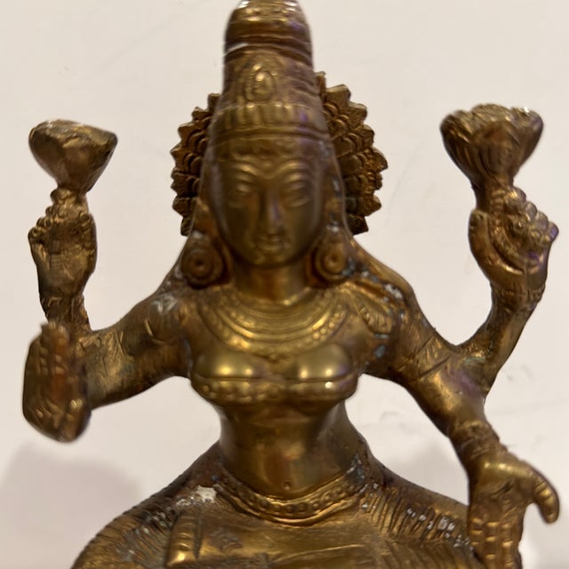 Illustration Awesome Vintage Bronze Hindu Statue For Sale - Image 3 of 9