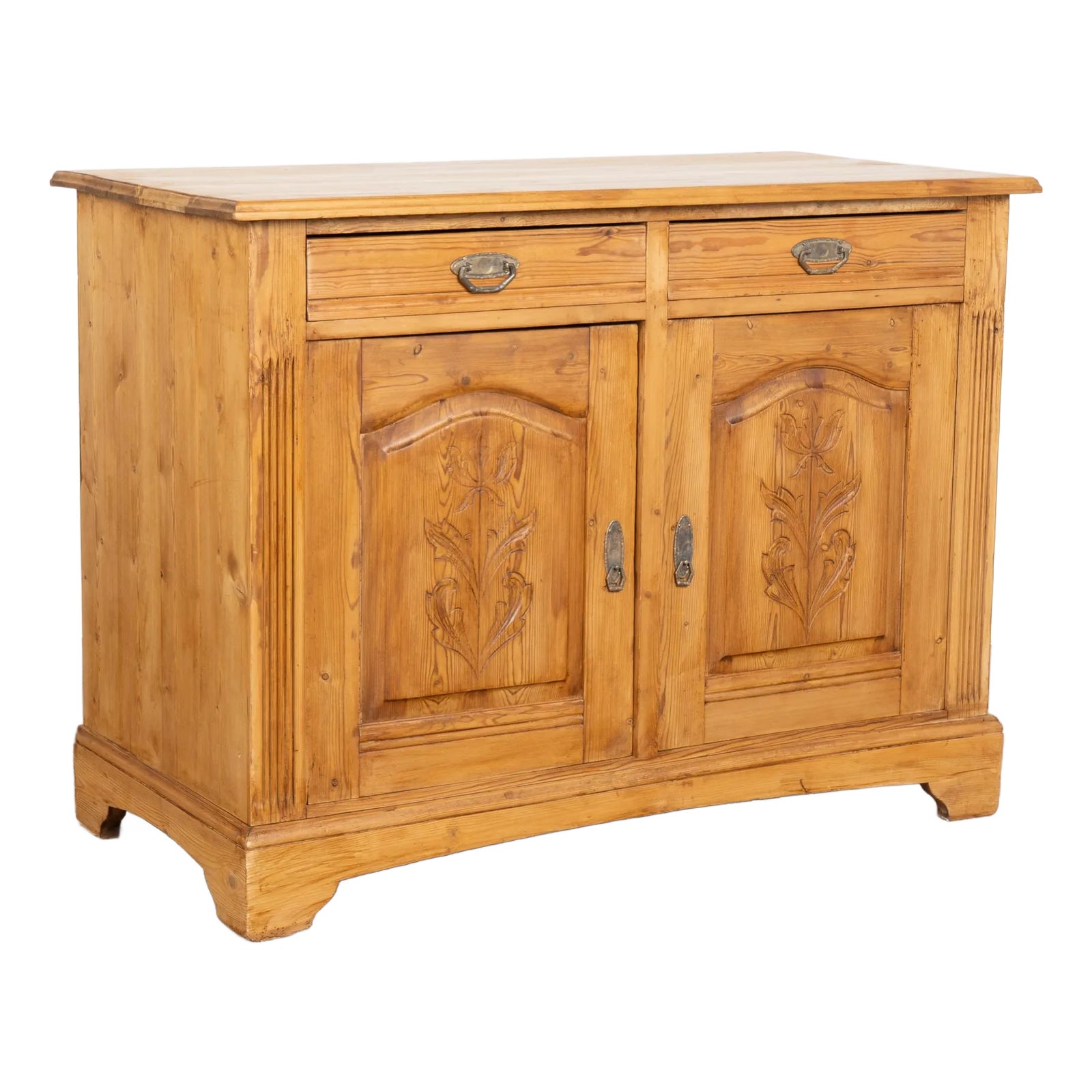 19th Century Danish Pine Sideboard | Chairish