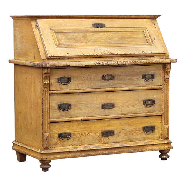 Rustic Farmhouse Painted Secretaire For Sale