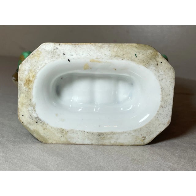 Antique 19th Century Hand Painted Floral French Gilt Porcelain Bud Moon Vase For Sale - Image 10 of 10