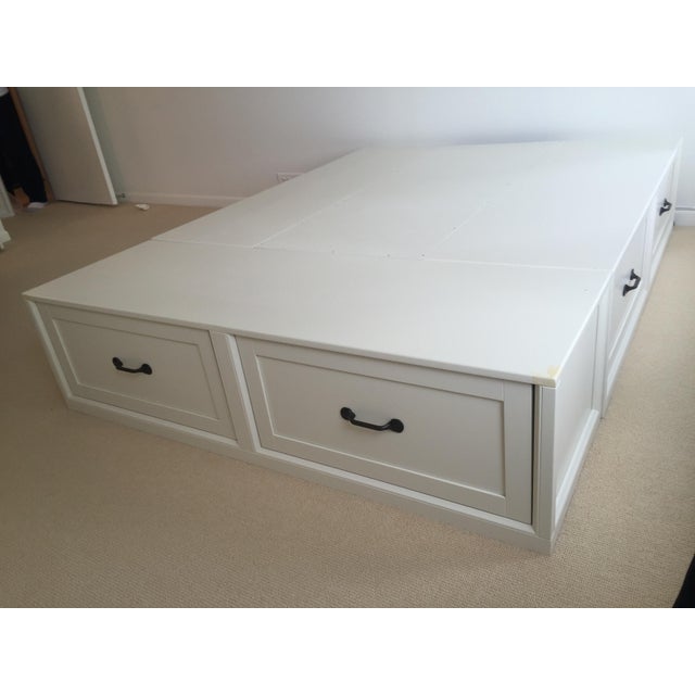 Pottery Barn Stratton Storage Bed With Drawers Chairish