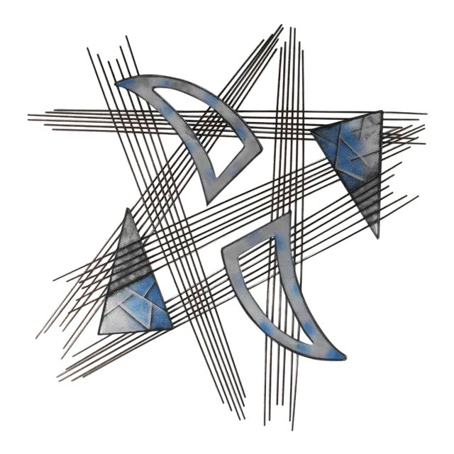 Contemporary Modern Abstract Metal Wall Art For Sale