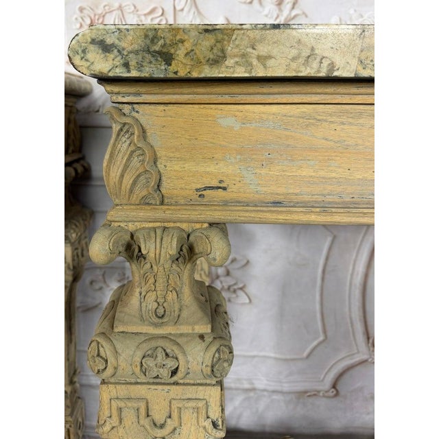 Pair of French Baroque Louis XIV Style Console Tables For Sale - Image 14 of 18