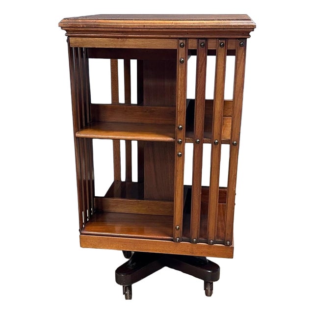Antique Revolving Bookcase, 1890s For Sale