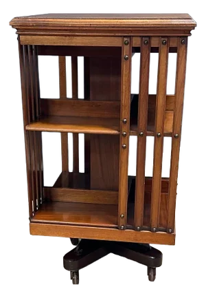 Antique Revolving Bookcase, 1890s