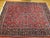 Antique Sarouk Area Rug, Hand-Knotted Wool, Allover Floral Pattern, 9x11, Red & Navy For Sale - Image 4 of 16