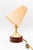1950s Brass Table Lamp with Wood and Fabric Shade, Vienna, 1950s For Sale - Image 5 of 15