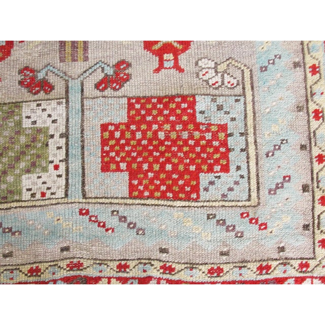 Late 19th Century Antique Turkish Ghiordes Oushak Rug For Sale - Image 5 of 9