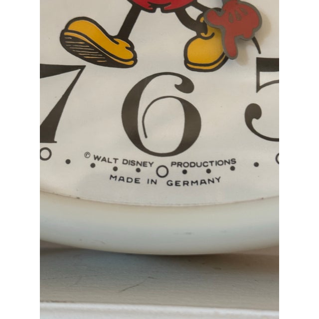 Vintage Bradley Mickey Mouse alarm clock made in West Germany under Walt Disney Productions licensing. Classic mechanical...