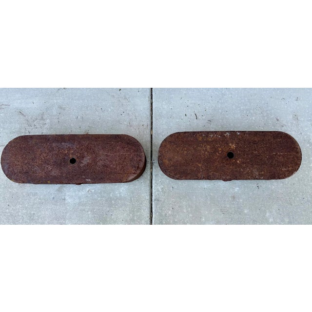 19th Century French Louis Seize Cast Iron Oval Planters - Set of 2 For Sale - Image 12 of 12