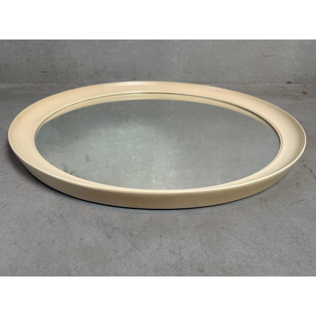 Glass Vintage Round Mirror in Glass, 1970s For Sale - Image 7 of 7