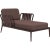Ribbons chocolate divan by mowee dimensions: d91 x w155 x h81 cm (seat height 42cm) material: aluminum and upholstery....