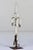 White Early 20th Century Painted Iron Finial on Stand For Sale - Image 8 of 9