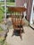 1890s Antique Quarter Sawn Oak High Back Organ Stool With Claw Feet For Sale - Image 11 of 17