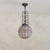 Art Deco 1920s French Art Deco Molded Glass Spherical Pendant For Sale - Image 3 of 10