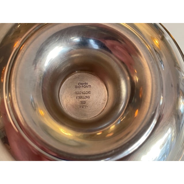 Vintage Silver Bowl by Gio Ponti for Pampaloni, 1950 For Sale - Image 6 of 7