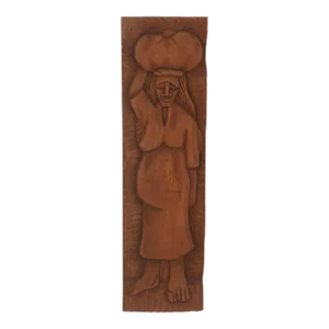 Vintage Wood Sculpture Wall Hanging