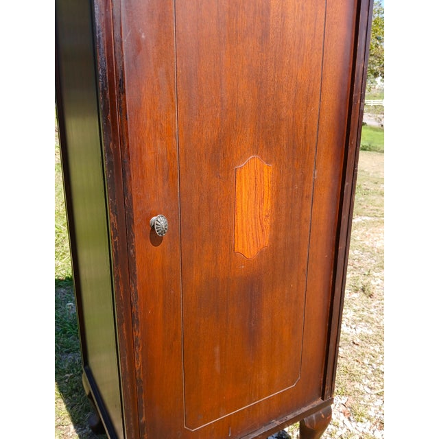 Antique Mahogany Sheet Music Cabinet Stradivara 1930s Era For Sale - Image 12 of 18