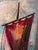 1960s 1960s Small Impasto Sailboat Oil Painting in Antiqued Giltwood Frame, Signed Michel For Sale - Image 5 of 12